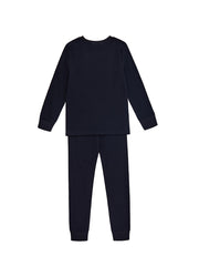 Fur Bear Pajamas - Black/Royal Blue