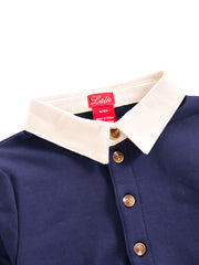 Contrast Collar Polo