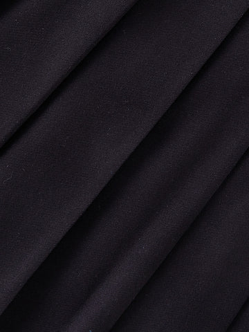 Brushed Pleated Skirt - Black