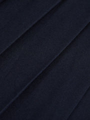 Brushed Pleated Skirt - Navy