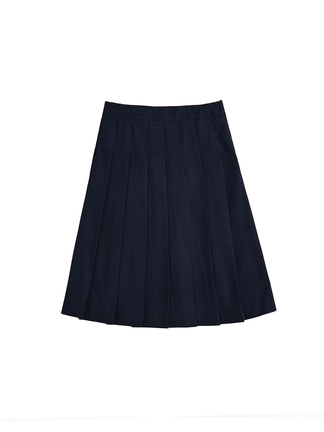 Brushed Pleated Skirt - Navy