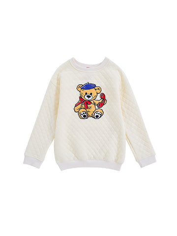 Bear Printed Sweat Top