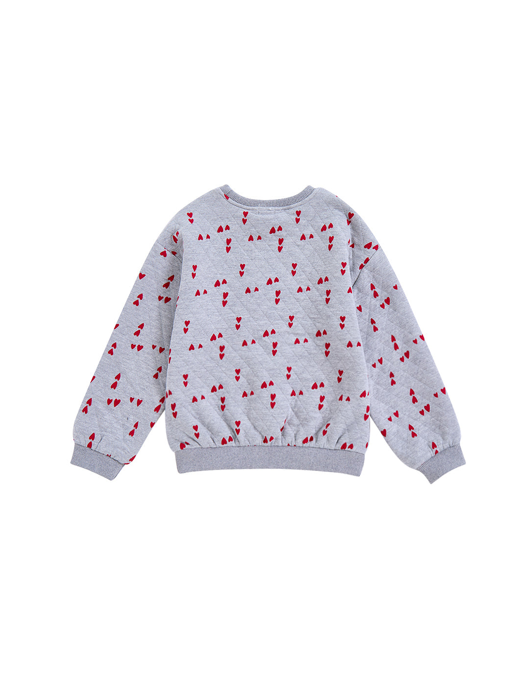 All Over Heart Printed Sweat Top