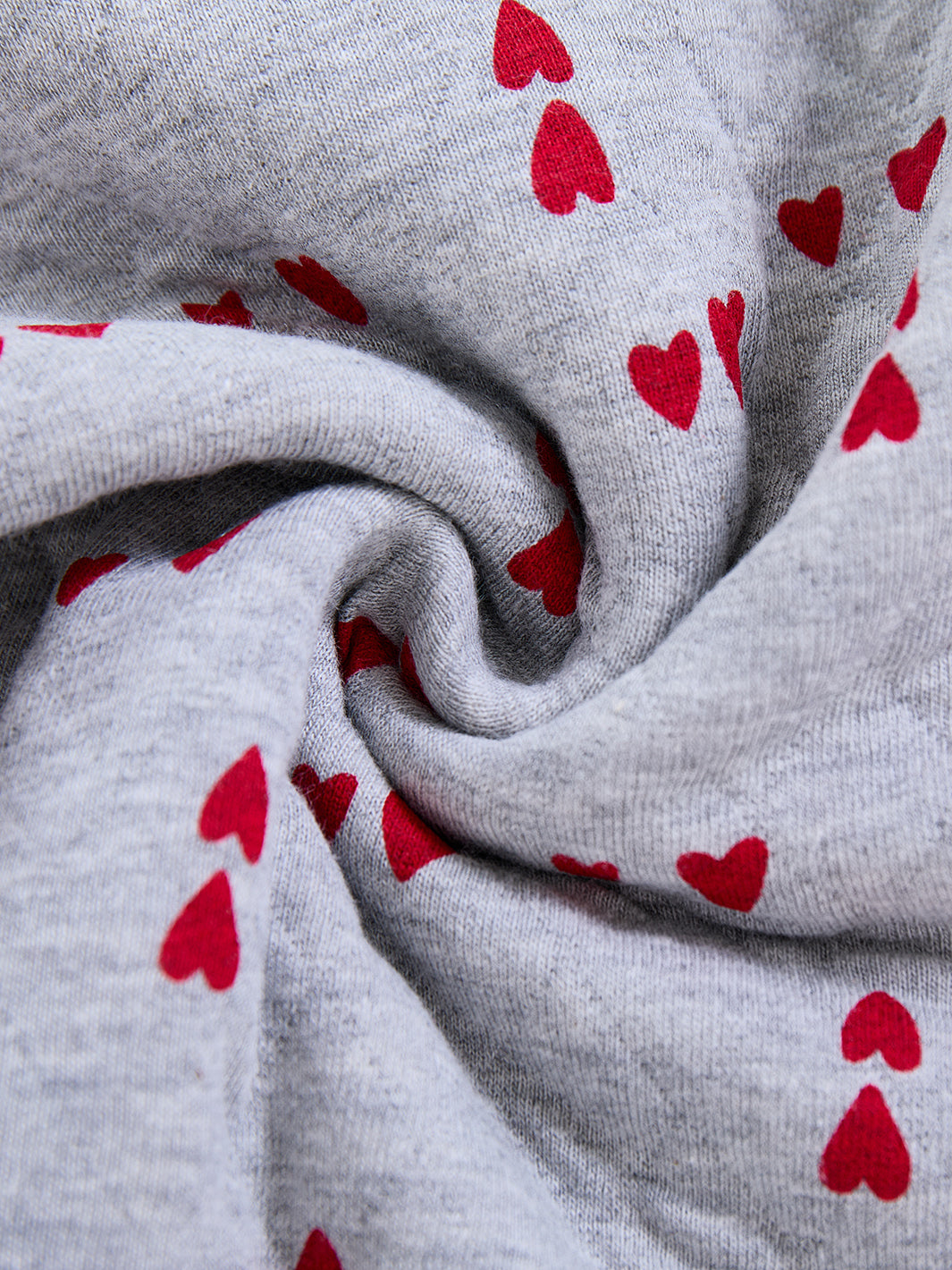 All Over Heart Printed Sweat Top