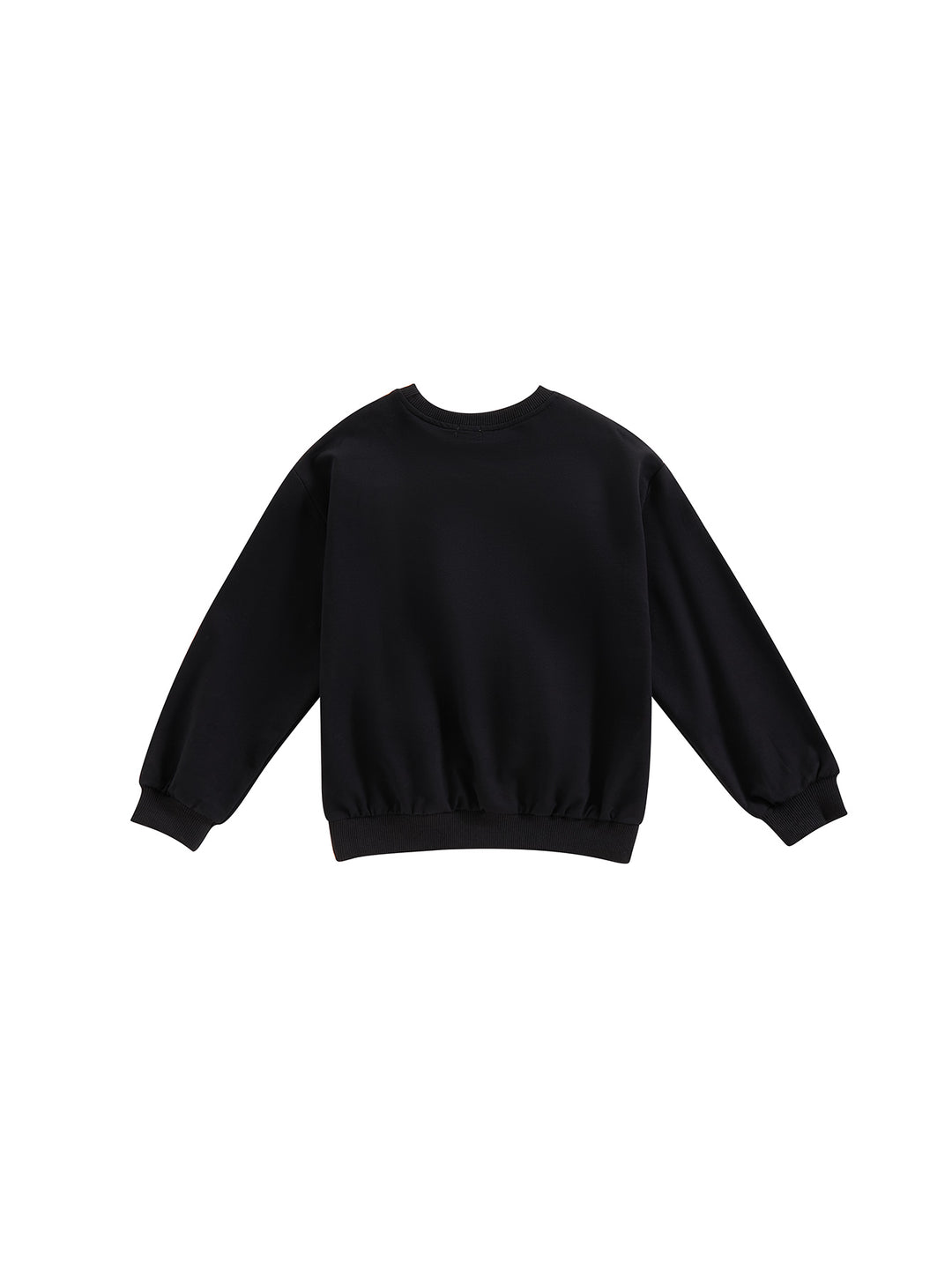 Crochet 3D Heart Sweat Top - Black