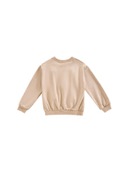 Crochet 3D Heart Sweat Top - Med. Beige