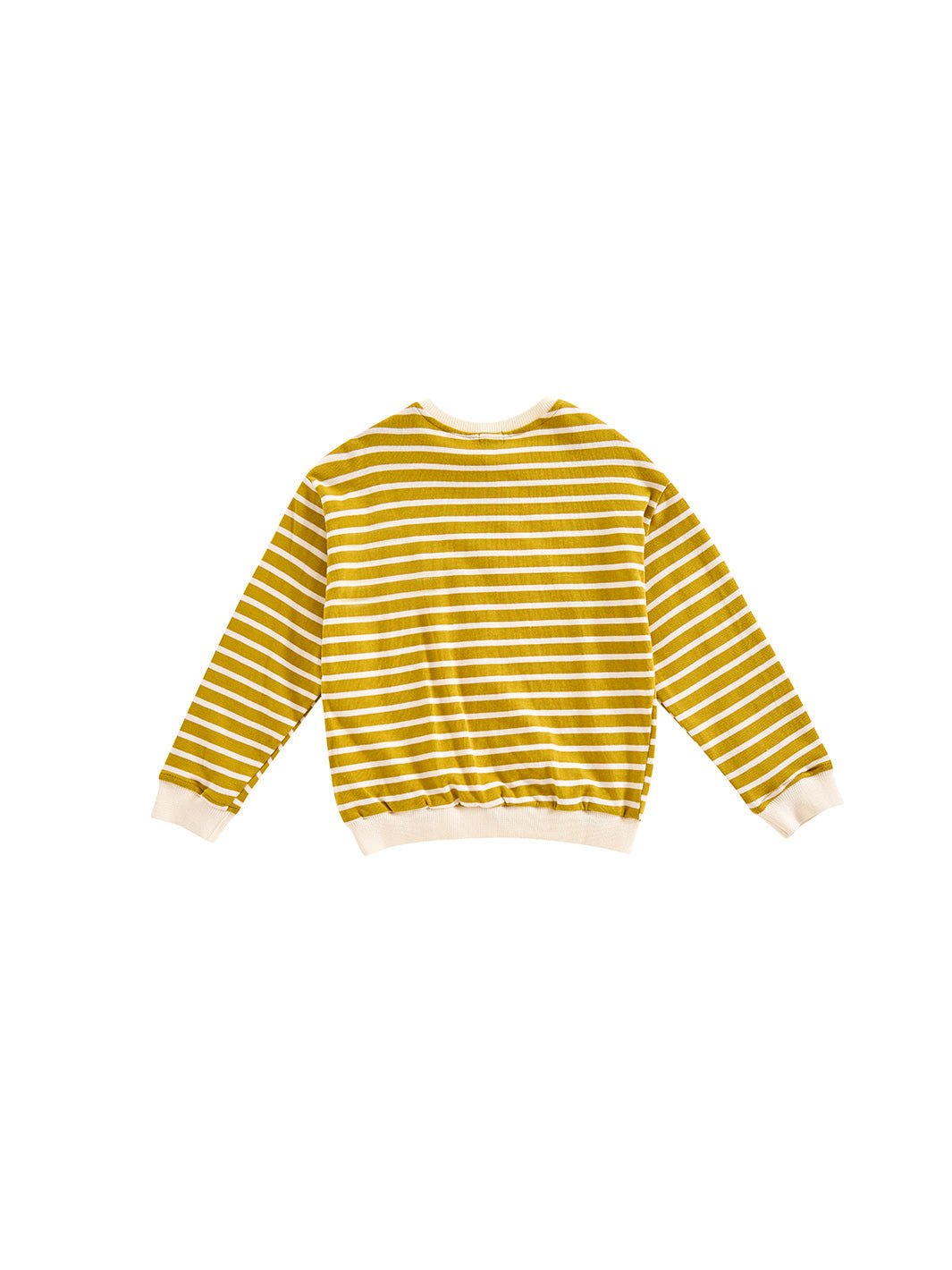 Striped Sweat Top - Mustard/White