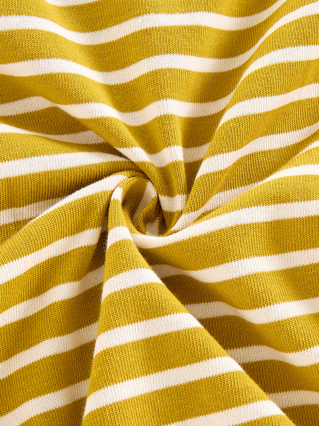 Striped Sweat Top - Mustard/White