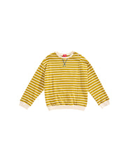 Striped Sweat Top - Mustard/White