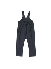 Denim Topstitched Overall - Black