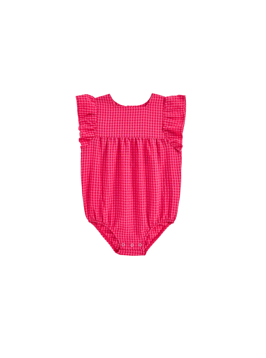 Baby Gingham Ruffle Romper – Lulu Kids Clothing