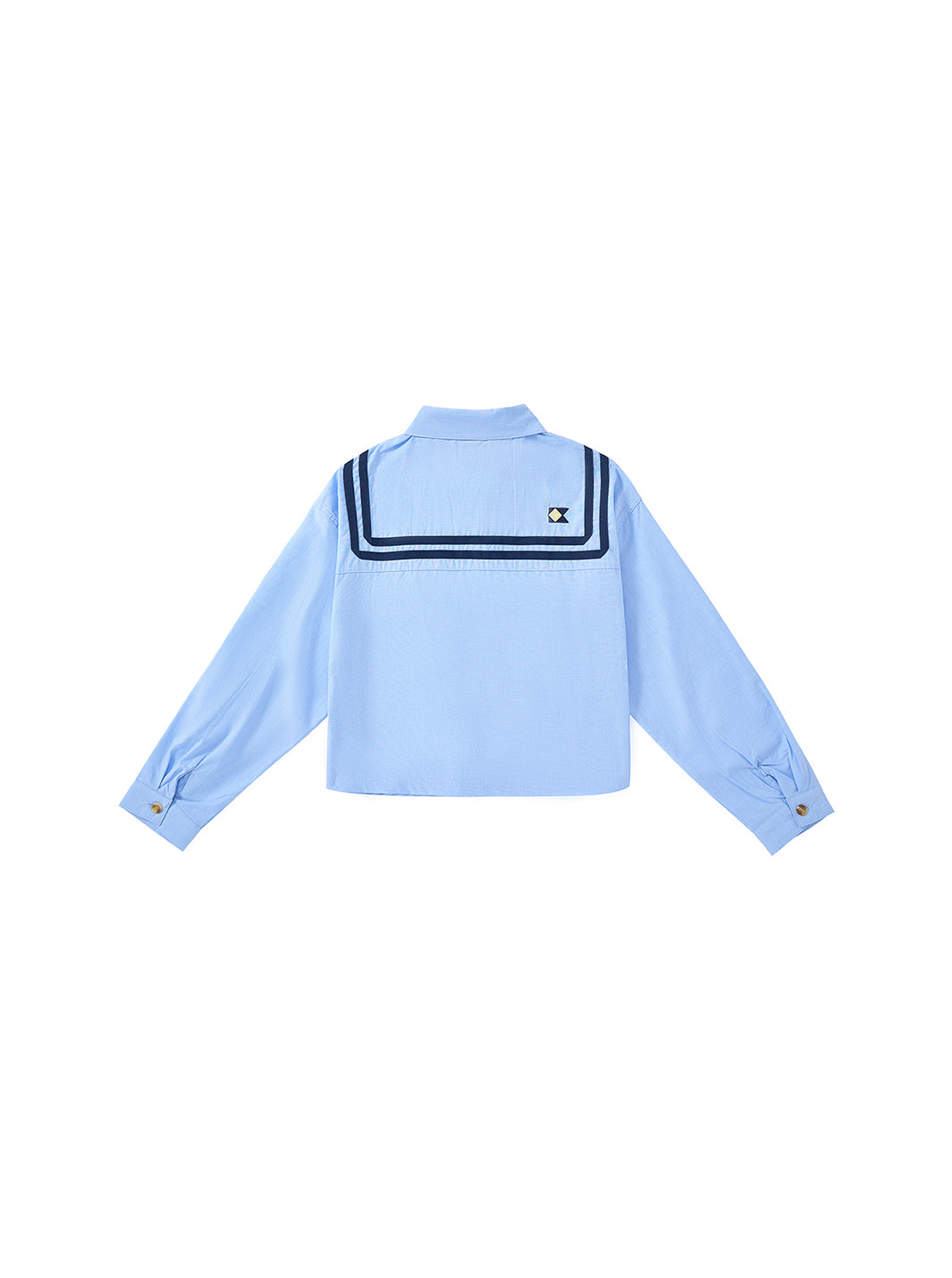 Sailor Trim Crop Shirt