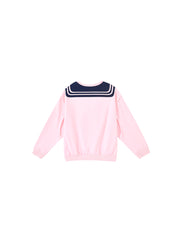 Sailor Print Top - Blush Pink