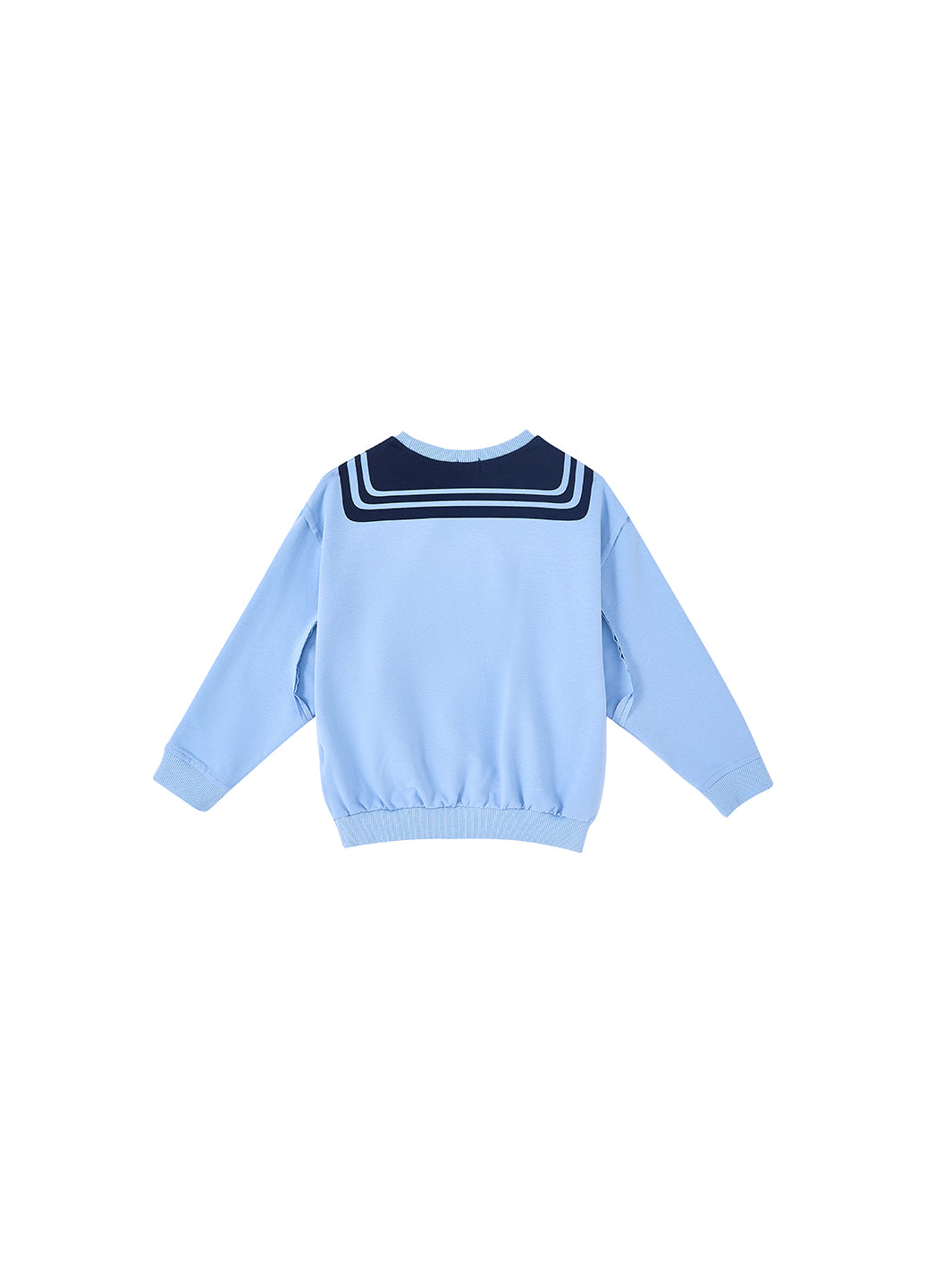 Sailor Print Top - Sky Blue