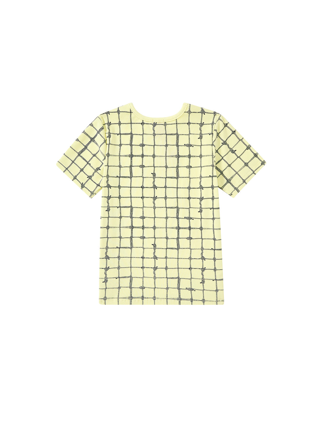 Nautical Print Short Sleeve T-shirt - Baby Yellow