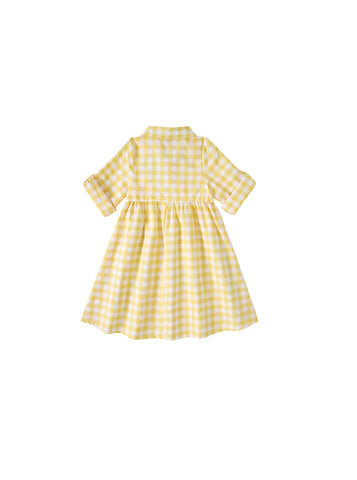 Gingham Patch Dress