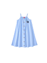 Gingham Patch Jumper - Blue