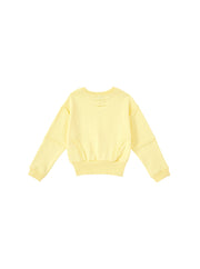 Raw Edge Crop Length Top -Yellow