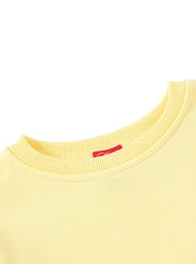 Raw Edge Crop Length Top -Yellow