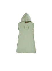 Hooded Emblem Jumper - Seafoam