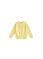 Big Emblem Top - Pale Yellow