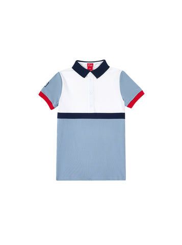 Color Block Short Sleeve Polo