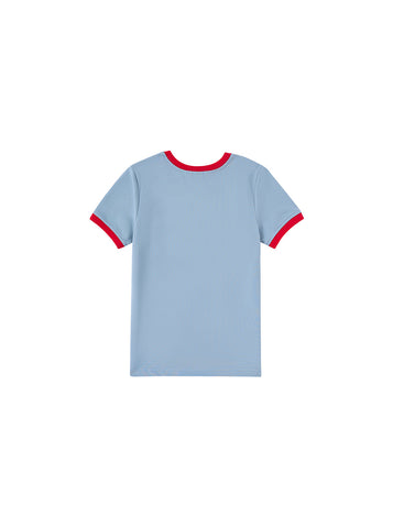 Tennis Short Sleeve T-shirt - Stone Blue