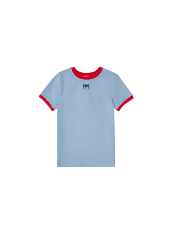 Tennis Short Sleeve T-shirt - Stone Blue