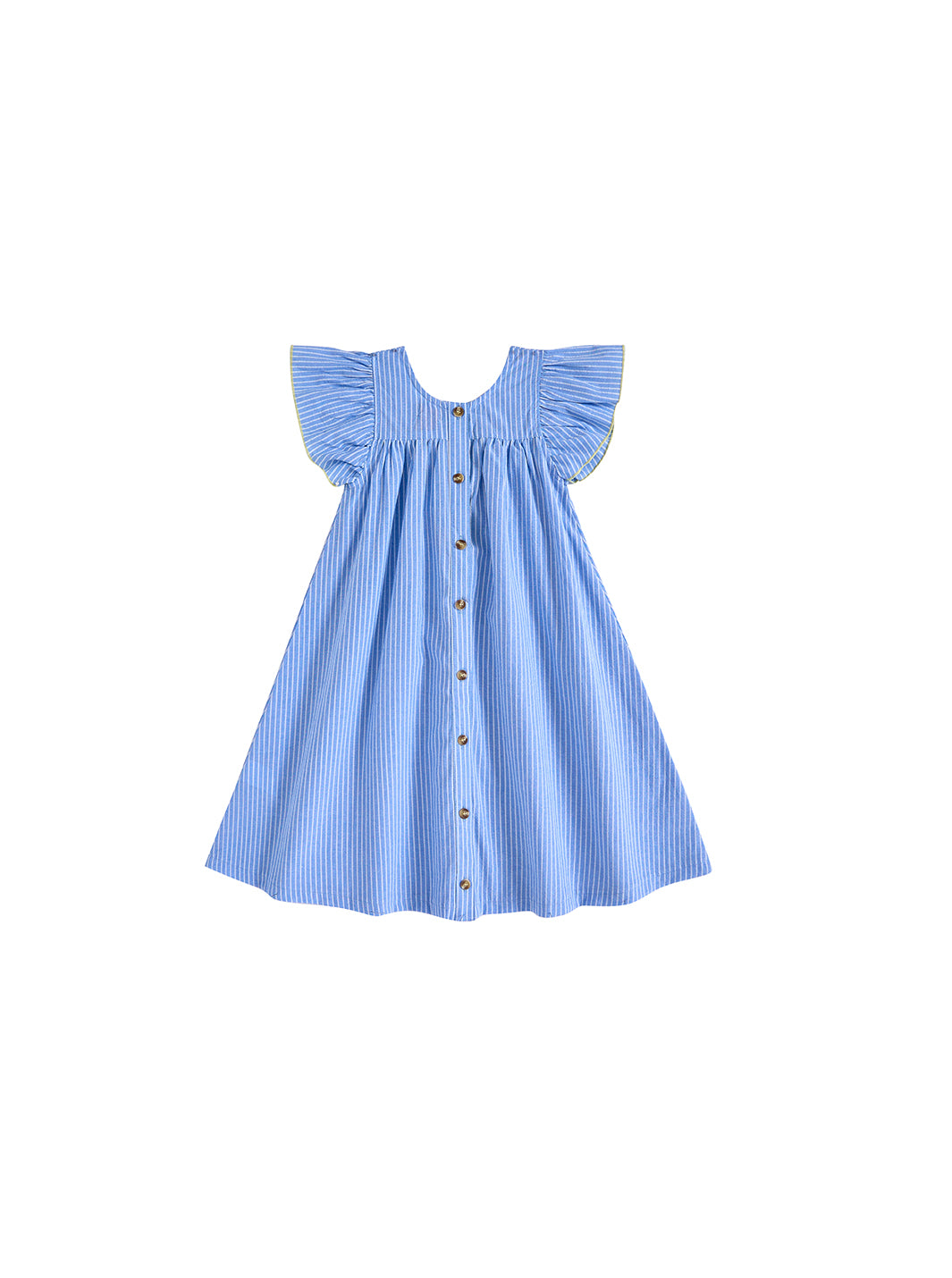 Striped Ruffle Jumper - Blue