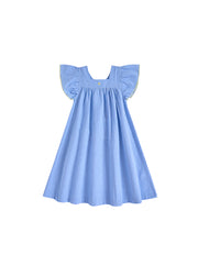 Striped Ruffle Jumper - Blue