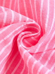 Striped Ruffle Jumper - Pink