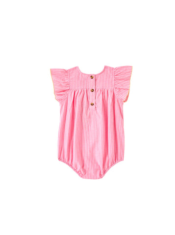 Striped Ruffle Romper