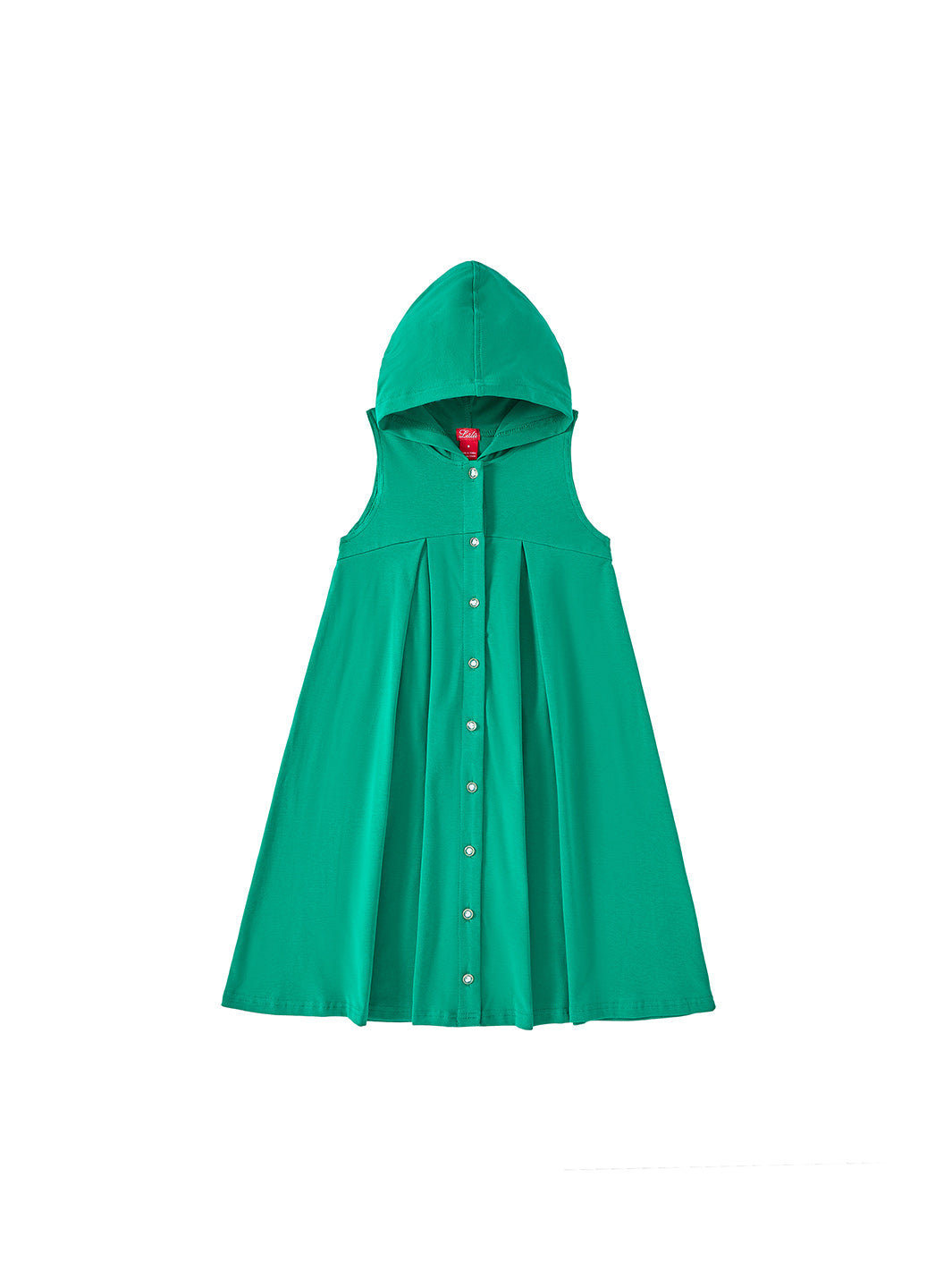 Hood Buttons Jumper - Green