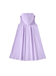 Hood Buttons Jumper - Lilac