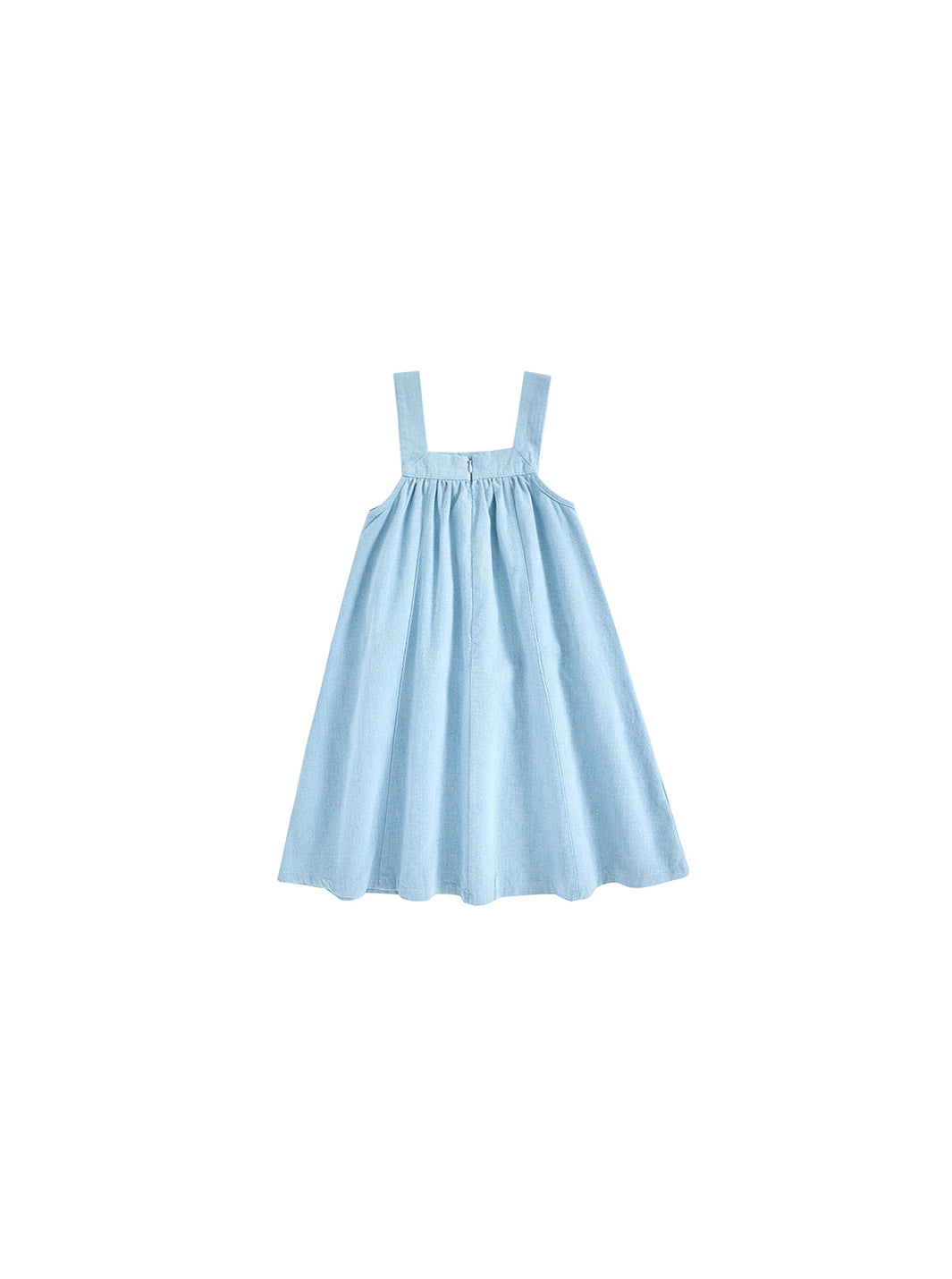Denim Trim Jumper - Pale Blue Denim