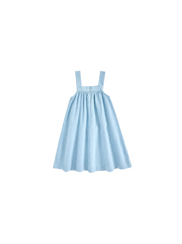 Denim Trim Jumper - Pale Blue Denim