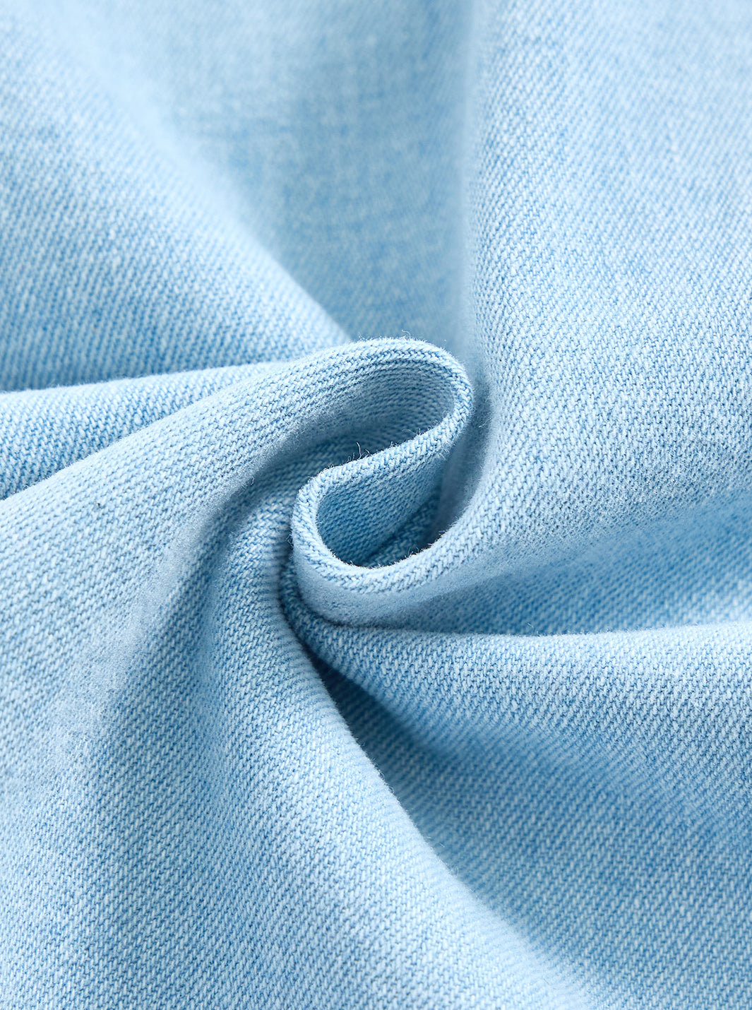 Denim Trim Jumper - Pale Blue Denim