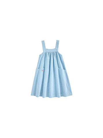 Denim Trim Jumper - Pale Blue Denim