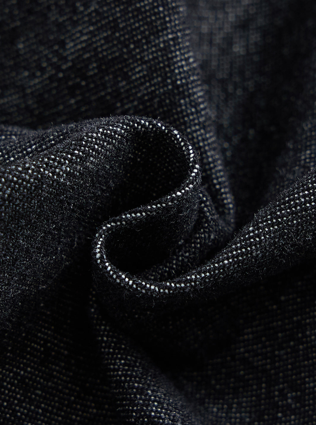 Denim Rib Cuff Trim Overall - Black Denim
