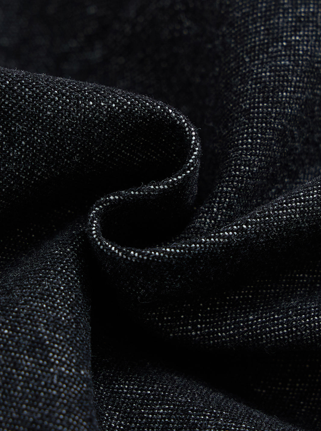 Denim Short Trim Pants - Black Denim