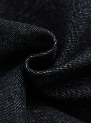 Denim Short Trim Pants - Black Denim