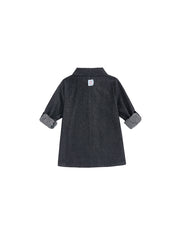 Denim Trim Shirt - Black Denim