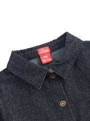 Denim Trim Shirt - Black Denim