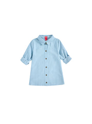 Denim Trim Shirt - Pale Blue Denim