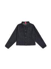 Denim Pocket Trim Shirt - Black Denim