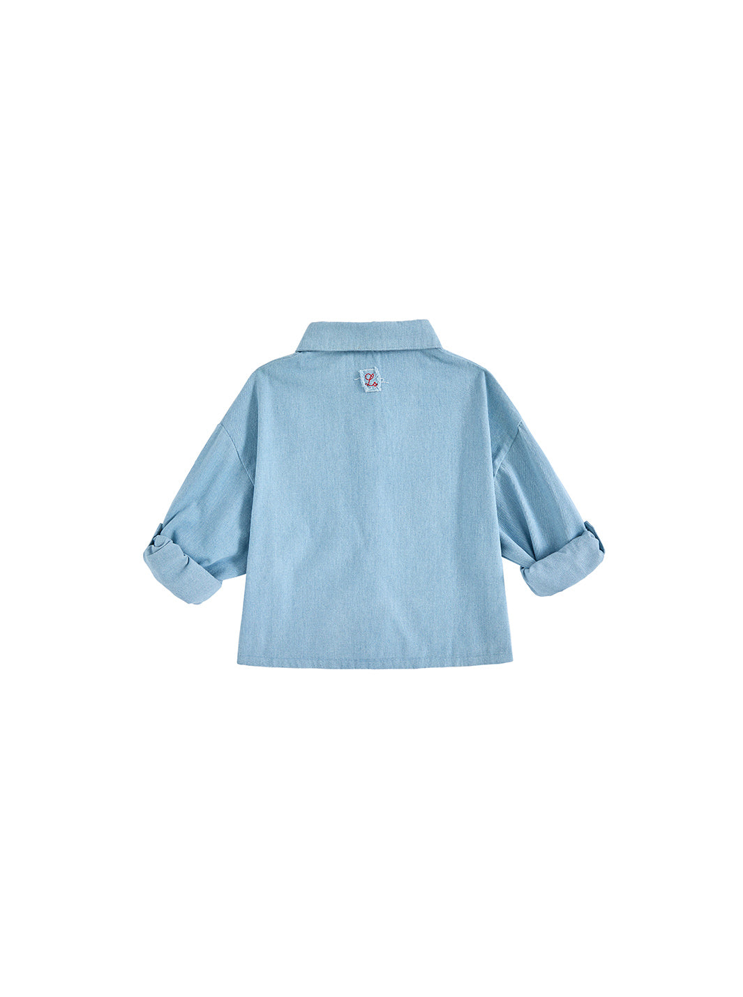 Denim Pocket Trim Shirt - Pale Blue Denim