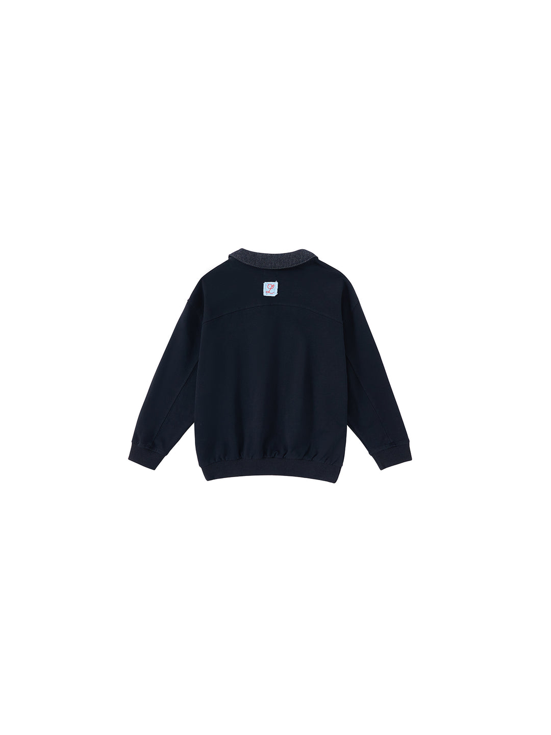 Detachable Denim Collar Top - Black Denim