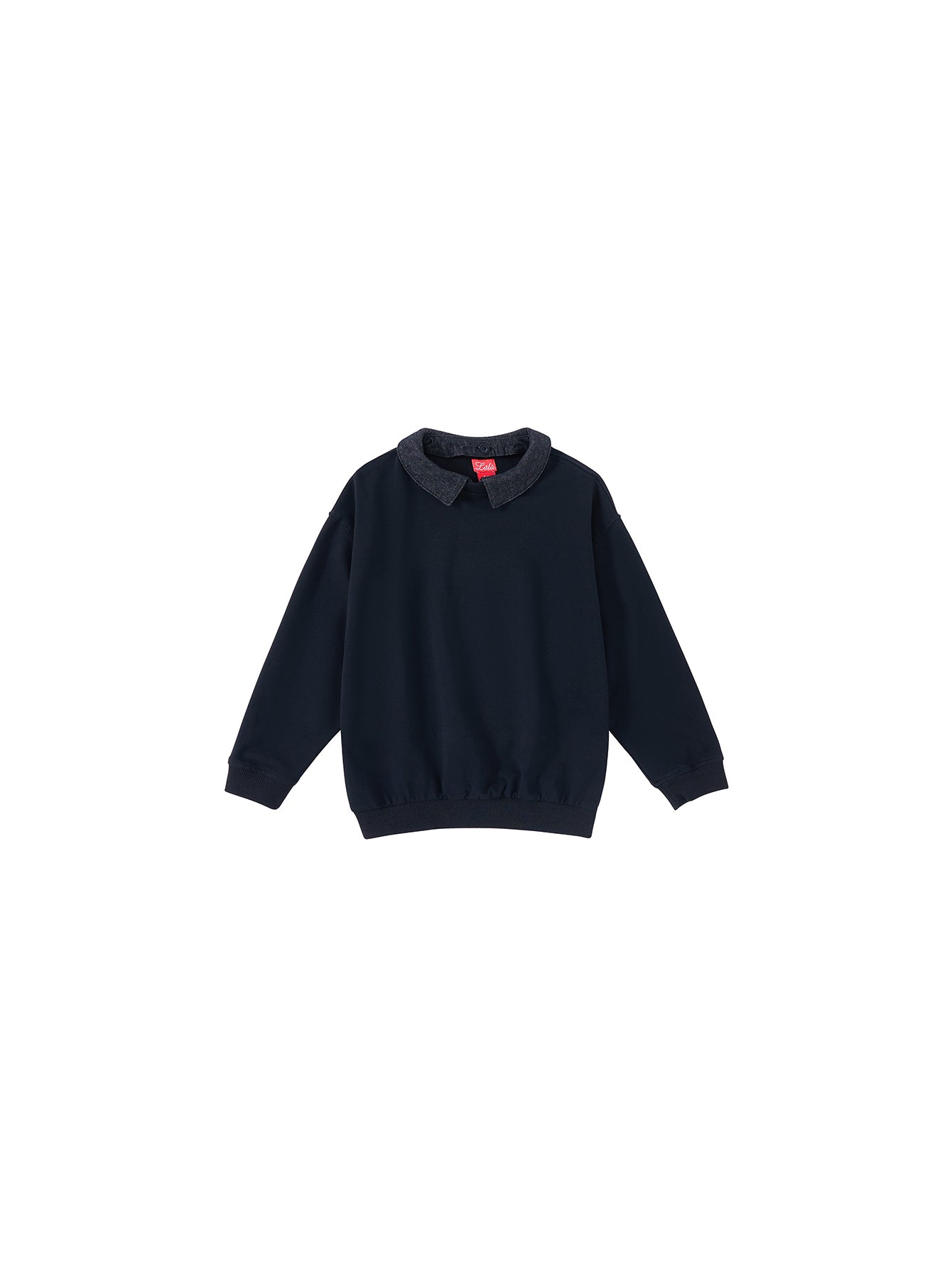 Detachable Denim Collar Top - Black Denim – Lulu Kids Clothing