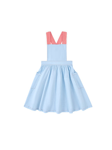 Striped Straps Pinafore Jumper