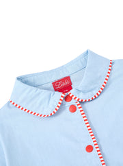 Denim Striped Piping Shirt